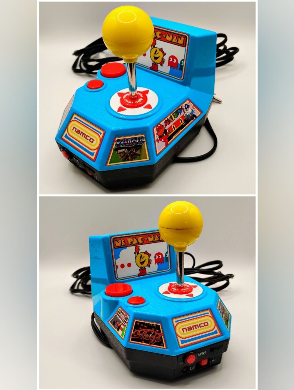 Namco plug And play Ms. Pac-Man Mini 5 In 1 TV Arcade Joystick -Tested And Works